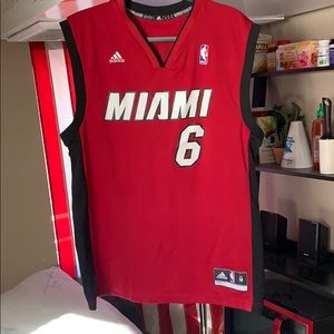 Adidas LeBron James heat jersey